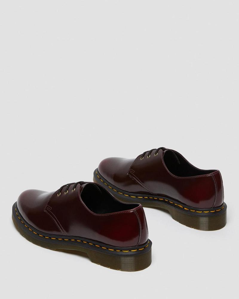 Zapatos Oxford Dr Martens Vegan 1461 Hombre Rosas Rojos | MX 19ZUT